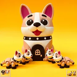 Articulated Dog And House Storage Box