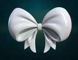 Bow ribbon billowing