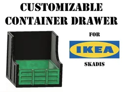 CAJÓN CONTENEDOR PERSONALIZABLE - COMPATIBLE CON SKADIS - Modelo de impresión 3D gratuito