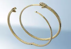 Earrings Snake Ouroboros