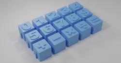 Educational Interlocking Number Blocks Toy