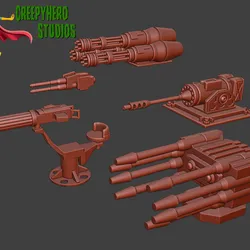 Gaslands Machinegun Ten Set