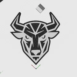 Geometric Bull Lightbox