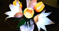 Glowing Flowers and Vase