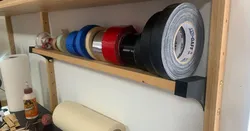 IKEA Svalnas Shelf Brackets (for tape roll storage)