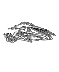 Jet Ski Girl 2D Wall Art Water Sport Decor.3mf