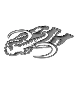 Mammoth 2D Wall Art – Prehistoric Animal Decor.stl