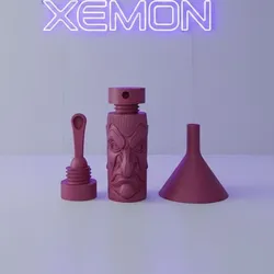 Raging Demon Alchemic Flask - Set with Funnel and Applicator - Snuff snuffing Rape