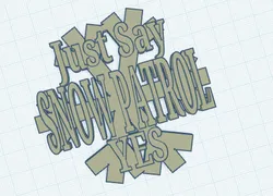 Snow Patrol Keychain: Just Say Yes