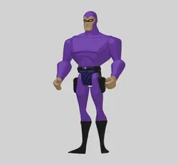 The Phantom – Animated Style Articulated Figure 3D Model (5 Points of Articulation)