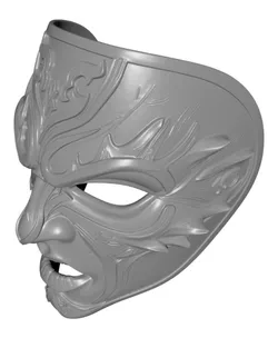 Thorn Demon Face Wearable Mask Printable STL File