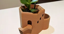 Tower Hex Planter Pot