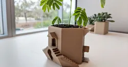 Tower Villa Water Tank Planter Pot