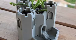 Tri-Tower Castle with Water Tower
