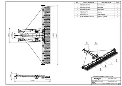 WG 0009 - Complete range of 3 semi-mounted flexible tine harrow