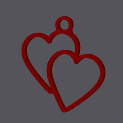Woven Hearts - Keychain v3