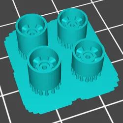 1/64 Scale Drag Wheels & Tyres
