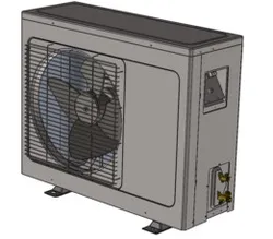 18K Btu Split Type Air Conditioner Outdoor Unit – Complete 3D CAD Design