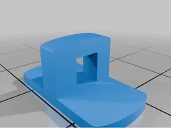 3D print and laser box: Latch for a kerfing box cut out with a 20W laser.