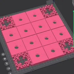 3D printer bestanden | 3MF | Konomi Quad 2020 T-Slot Spine Modular Board w / holes