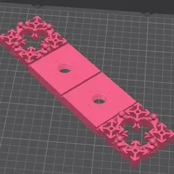 3D printer bestanden | 3MF | Konomi Quad 2020 T-Slot Spine Modular Line,4 tiles, 2 center