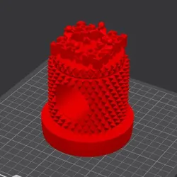 3D printer bestanden | 3MF | Konomi Quad Spine bearing container servo holder