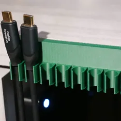 3D printer bestanden | 3MF | mountable 8-slot USB cable end holder / cable organizer