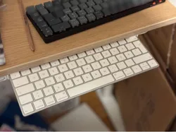 Apple Magic Keyboard and Magic Trackpad Under Desk Bracket