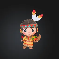 Autumn Harvest Helper Figurine