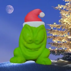 Evil eggy grinch (custom modelled gogos crazy bones)