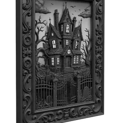Haunted house painting