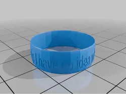 I have no idea ring