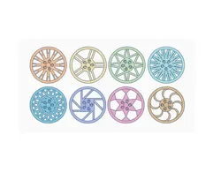 Rim shaped motor visualizer