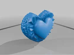 Spiky Heart Sculpture – A Bold Symbol of Love