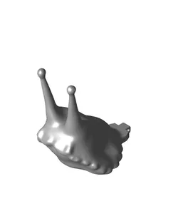 Toilet paper storage “snail”