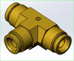 Union Tee 1/2" PTC x 1/2" PTC x 1/2 PTC