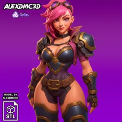 vi Arcane League Of Legends Fanart