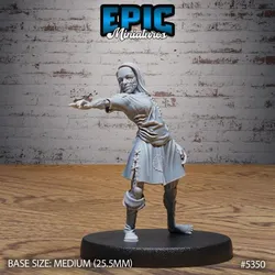 Zombie Villager Female ‧ DnD Miniature ‧ Tabletop Miniatures ‧ Gaming Monster ‧ 3D Model ‧ RPG ‧ DnDminis ‧ STL FILE