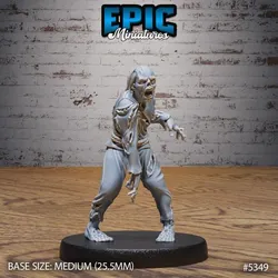 Zombie Villager Male ‧ DnD Miniature ‧ Tabletop Miniatures ‧ Gaming Monster ‧ 3D Model ‧ RPG ‧ DnDminis ‧ STL FILE