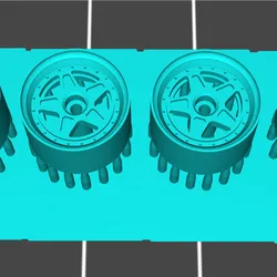 1/64 Scale Fifteen52 F40 Wheels & Tyres