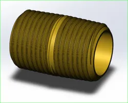 3/8" MNPT X 3/8" MNPT Brass Nipple