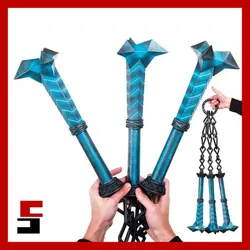 DMC Cerberus (Ice Nunchaku) Devil May Cry Weapon Prop Replica Three-Rod Ice Weapon Devil Arm