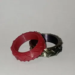 Fidget ring: metal mesh / Anillo antiestres / Anillo antiestrés: metal mesh