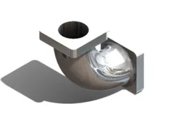 Metal 90 degrees elbow