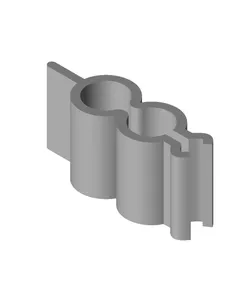 Misumi 1515 dual channel cable clip
