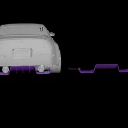 Nissan 350z diffuser lip 1/1