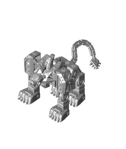 PrintABlok Lion Articulated Robot Construction Toy