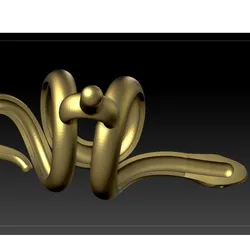 Ring snake design europe number finger N54
