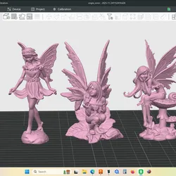 Set of Three fairy figures, garden fairy, fantasy