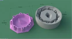 Small Debowler Ashtray - Silicone Casting Mold